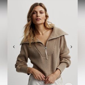 Mentone Half-Zip Knit Pullover small